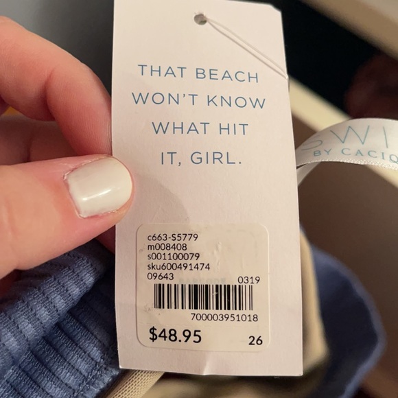 Blue Cacique Bikini bottoms - Picture 3 of 3